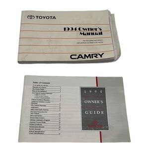 1994 Toyota Camry Owner's Manual and Owner's Guide